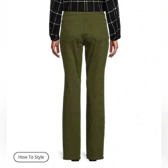 Westbound Park Ave. Fit Denim Mid Rise Straight Leg Pull On Jeans - Picture 5 of 5